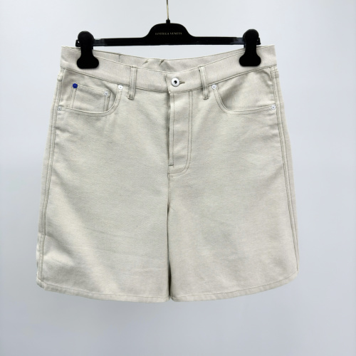 Burberry Beige Denim Shorts with Equestrian Knight Detail, Regular Fit 1 Burberry Beige Denim Shorts with Equestrian Knight Detail, Regular Fit