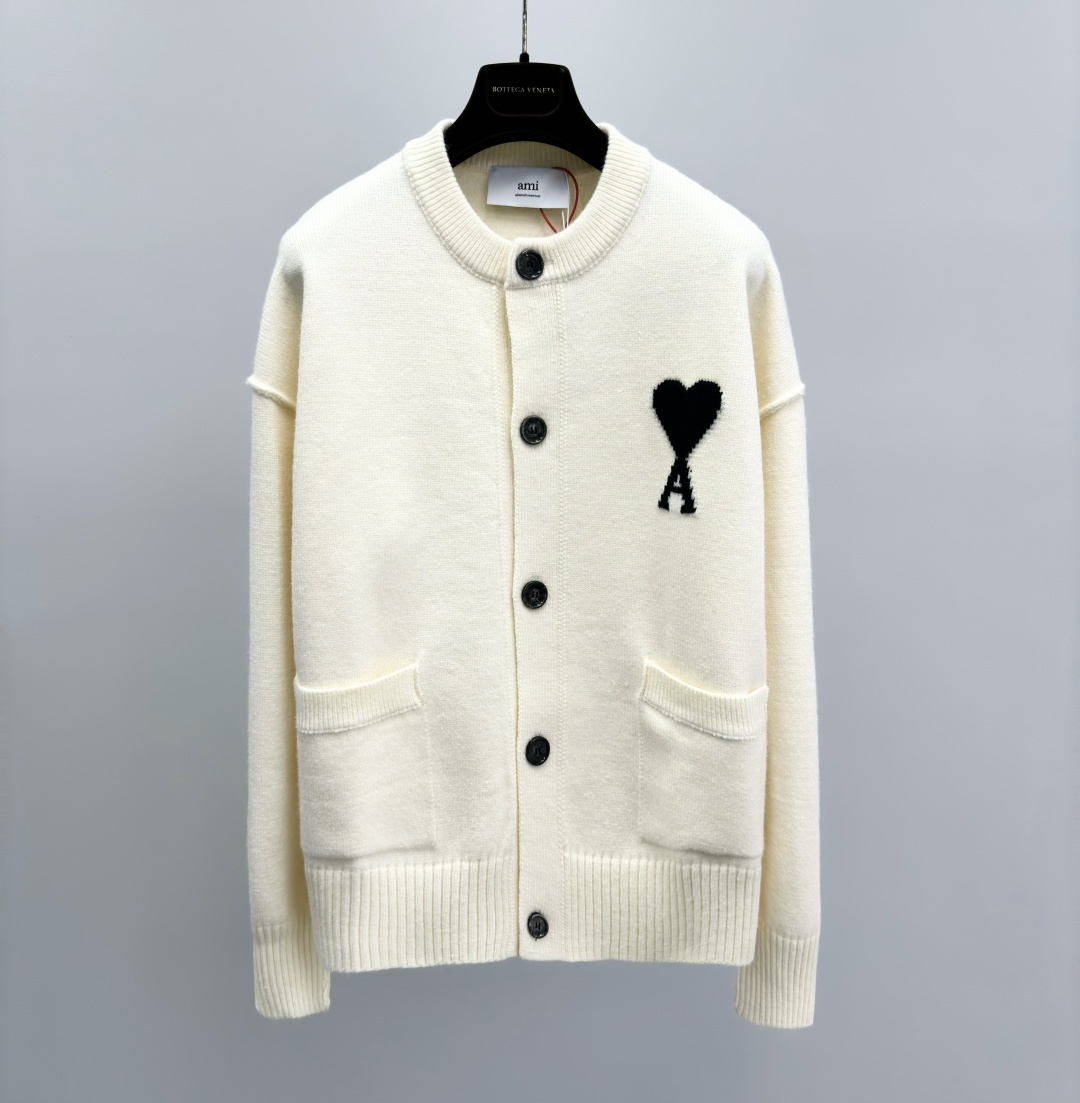 아미 남성 가디건 114391 AMI Cardigan