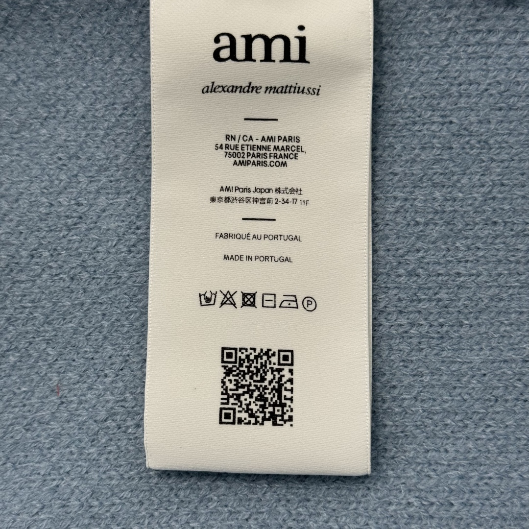 아미 하트형 알파카 울 크루넥 니트 53871 이미지 9