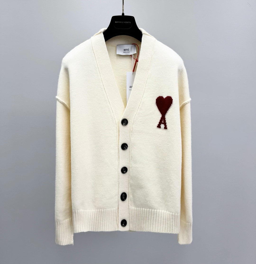 아미 남성 가디건 114393 AMI Cardigan