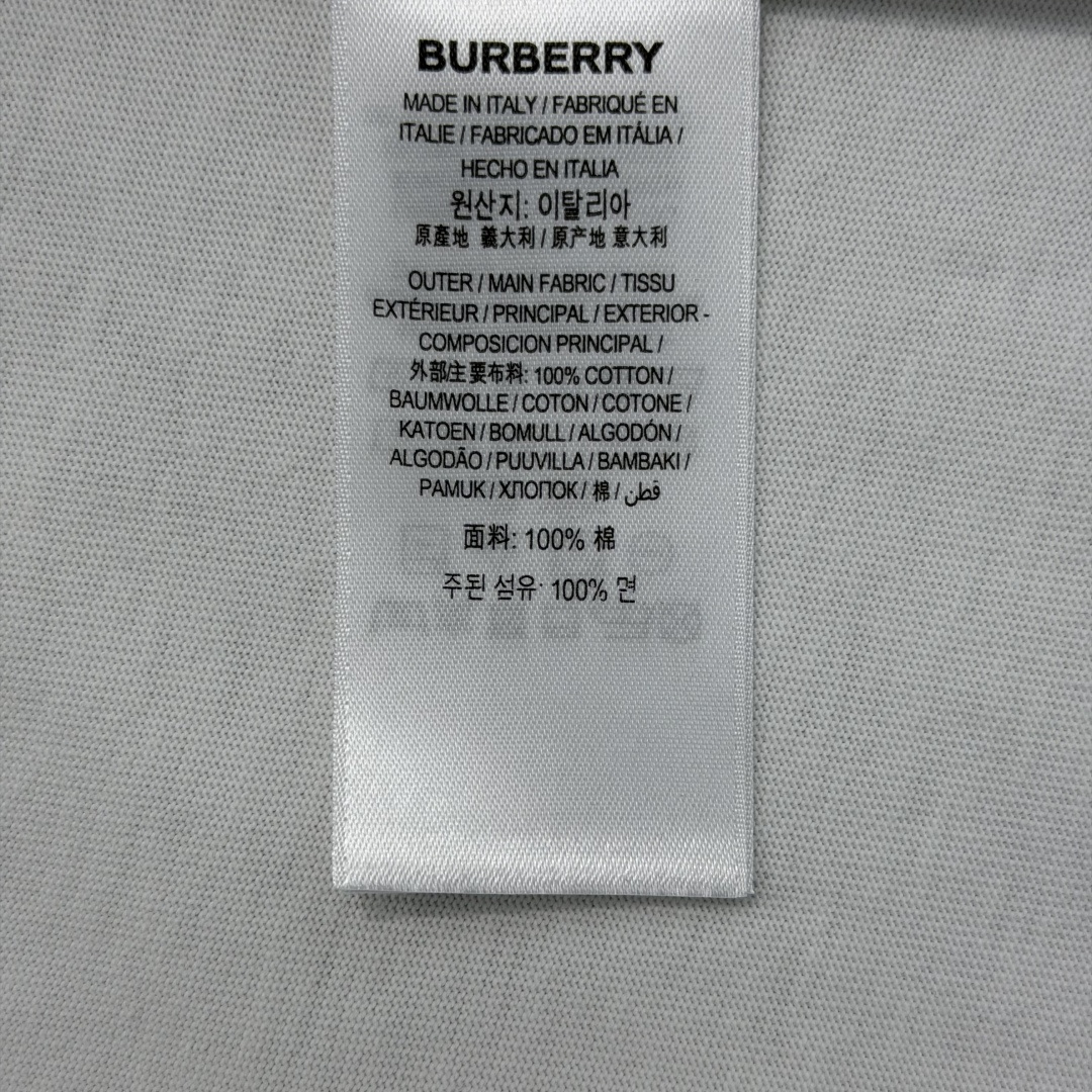 버버리 기병단 자수 코튼 남성 반팔 티셔츠 114362 이미지 9