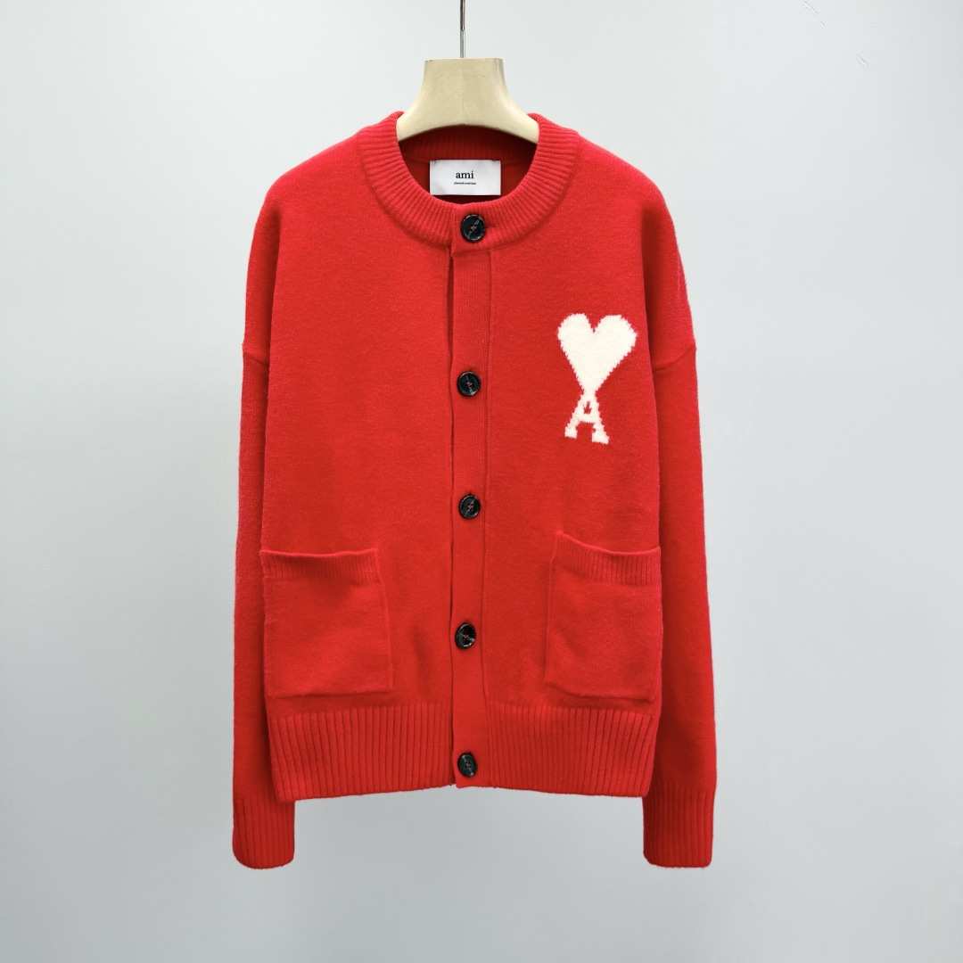 아미 남성 가디건 114390 AMI Cardigan