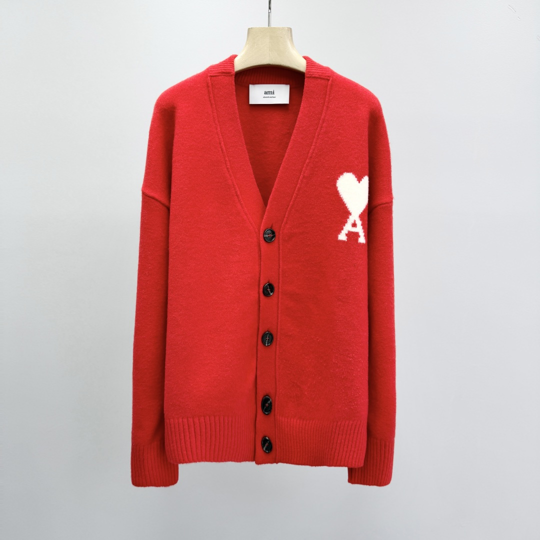 아미 남성 가디건 114394 AMI Cardigan