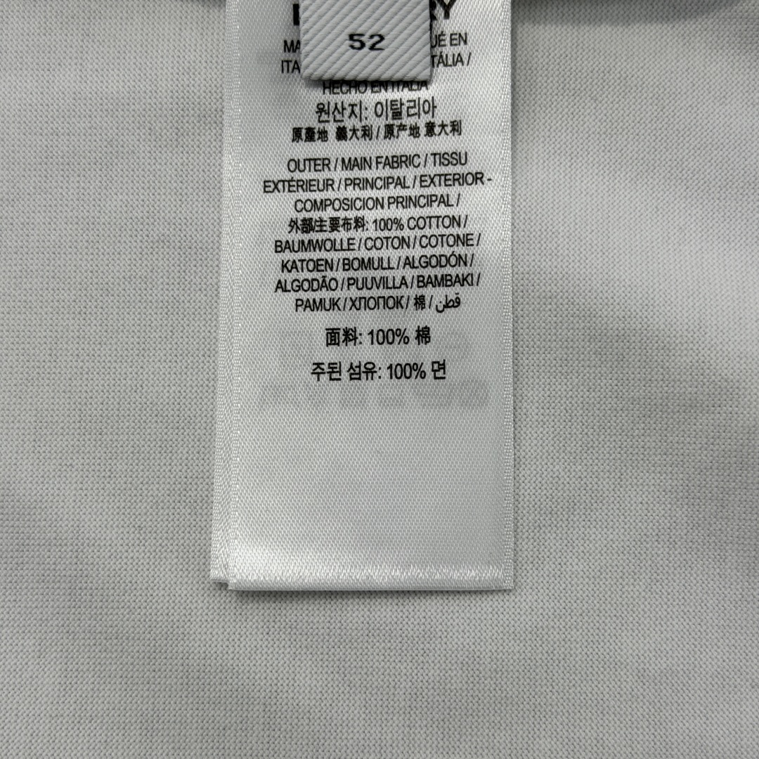 버버리 자수 로고 코튼 반팔 티셔츠 상세 이미지 9