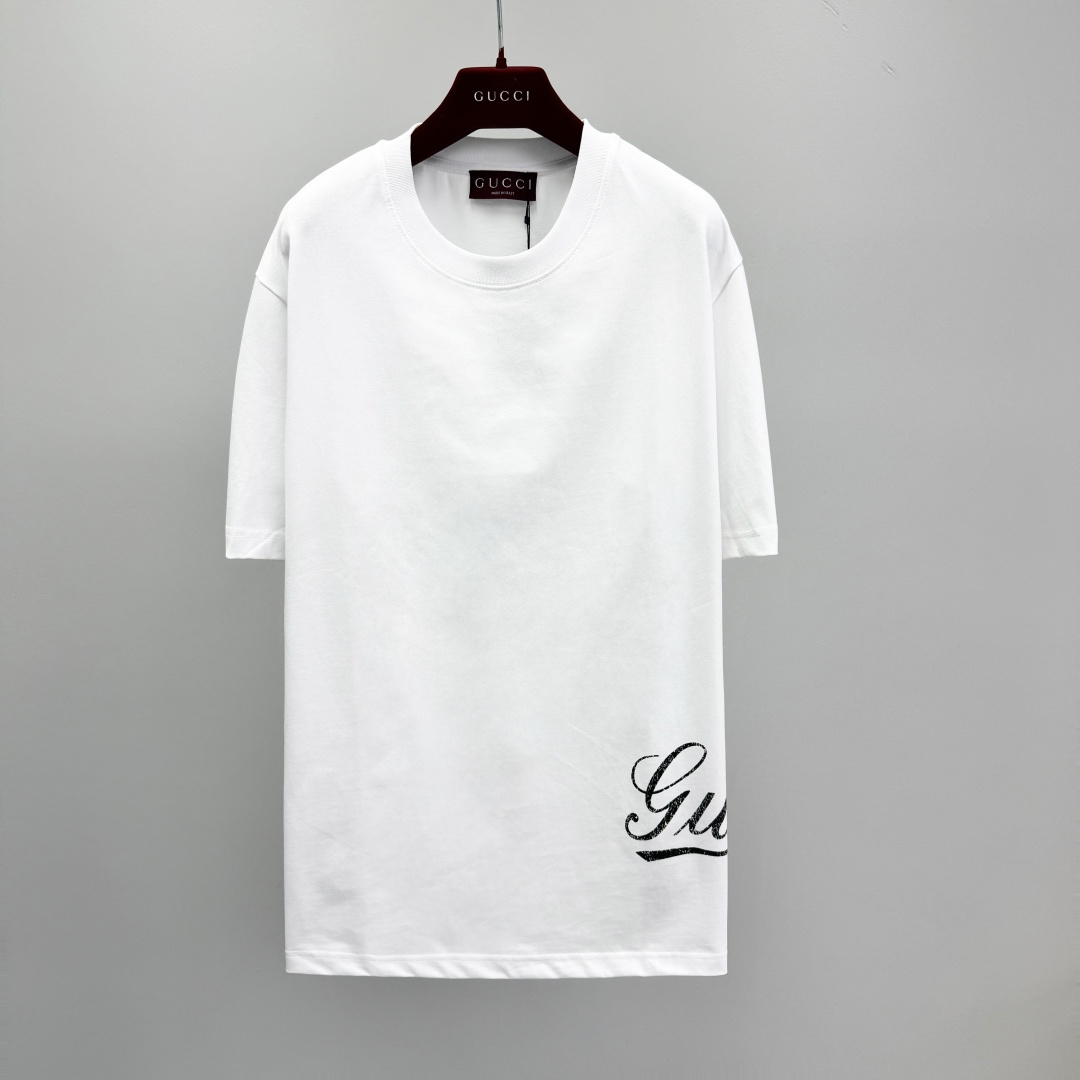 구찌 로고 프린트 코튼 니트 남성 41412 Gucci T Shirt