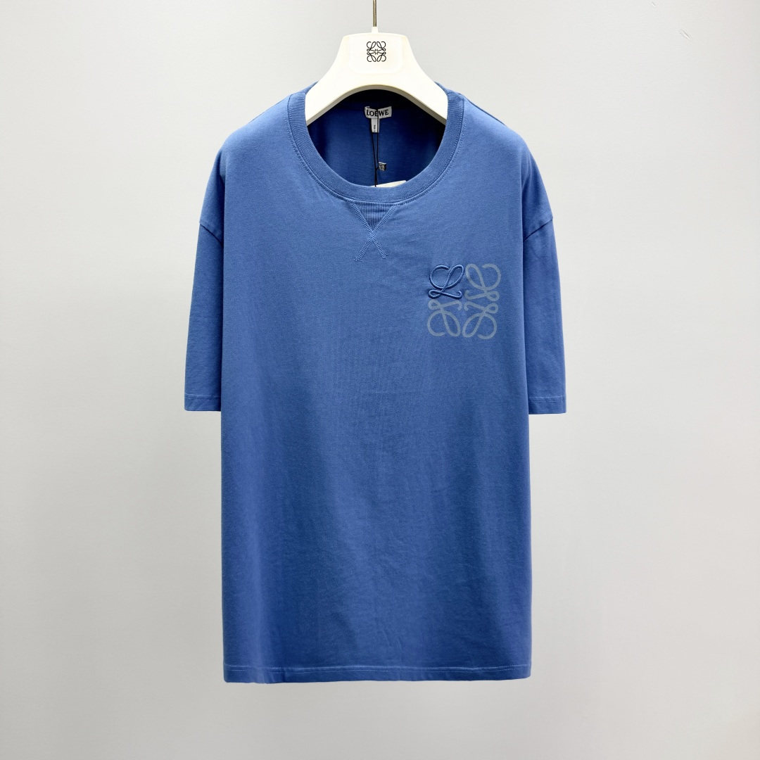로에베 애너그램 자수 프린트 반팔 티셔츠 41227 Loewe T Shirt