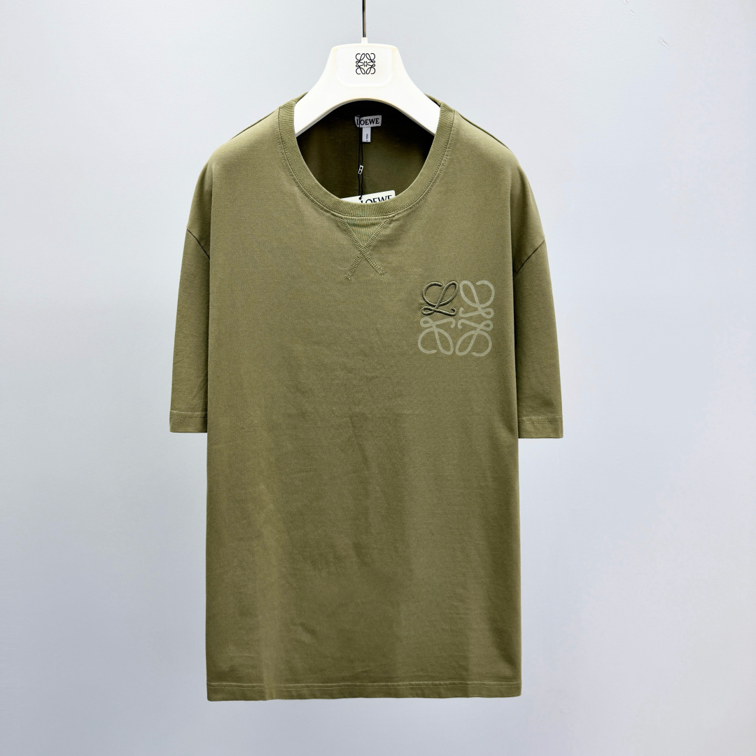 로에베 애너그램 자수 프린트 반팔 티셔츠 41226 Loewe T Shirt
