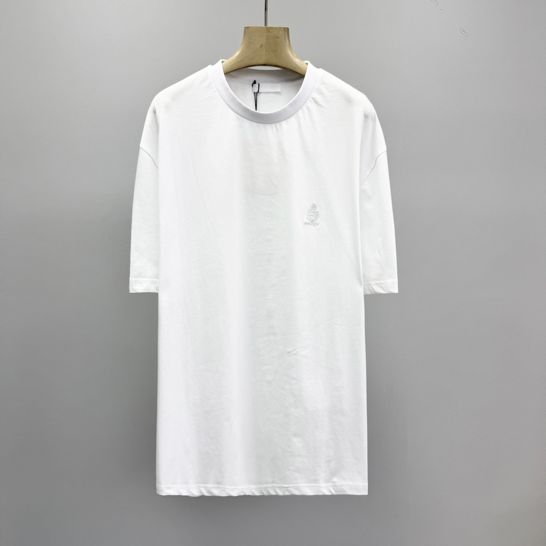 프라다 자수 프린트 카라 폴로셔츠 41255 Prada T Shirt