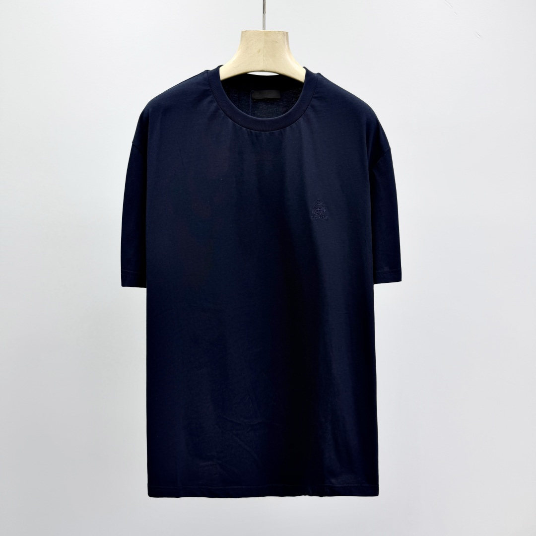프라다 자수 프린트 카라 폴로셔츠 41256 Prada T Shirt