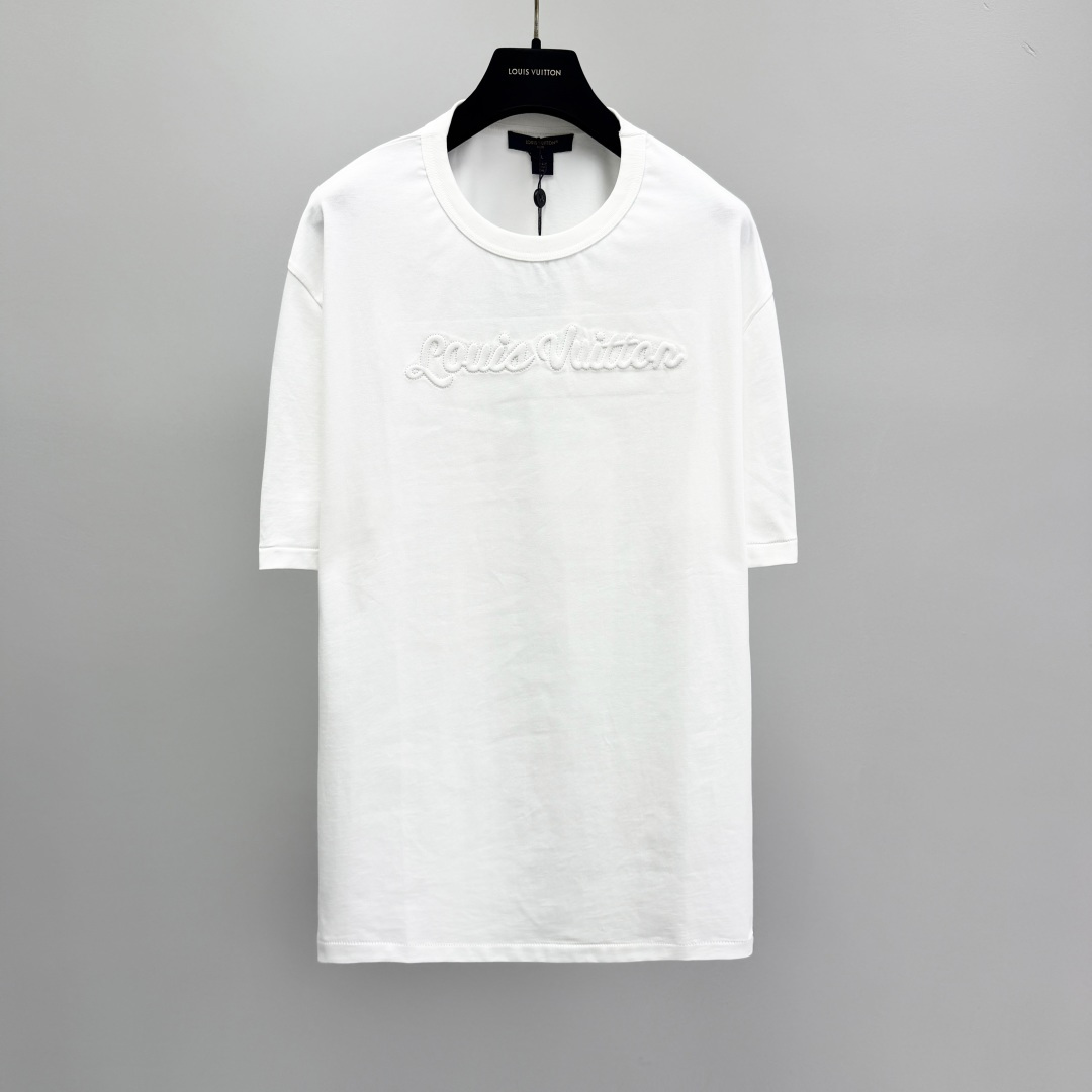 루이비통 2026SS 프린트 코튼 라운드넥 니트 41313 Louis Vuitton T Shirt