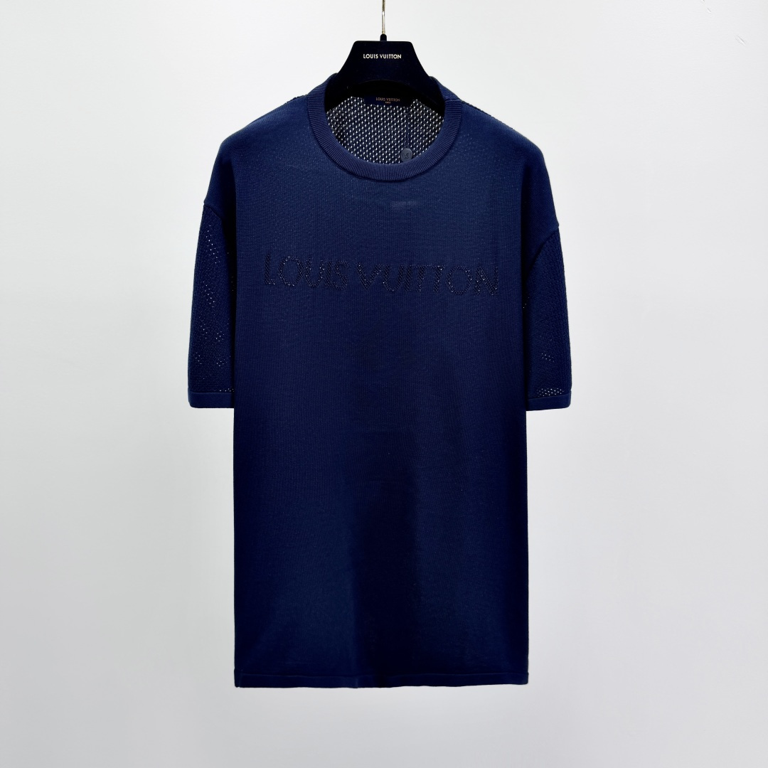 루이비통 2026FW 프린트 코튼 캐시미어 반팔 티셔츠 41296 Louis Vuitton T Shirt