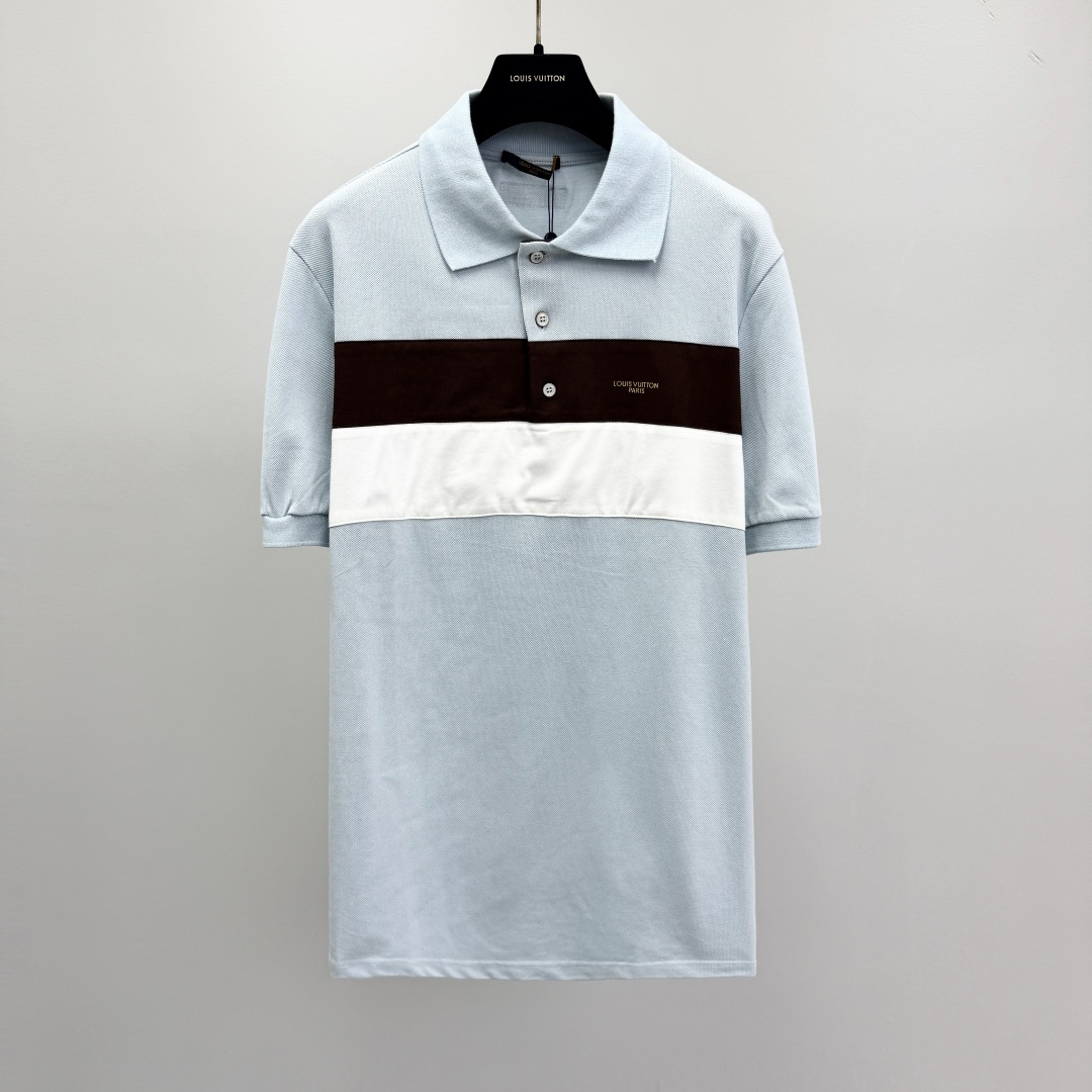 루이비통 로고 코튼 폴로셔츠 41315 Louis Vuitton T Shirt