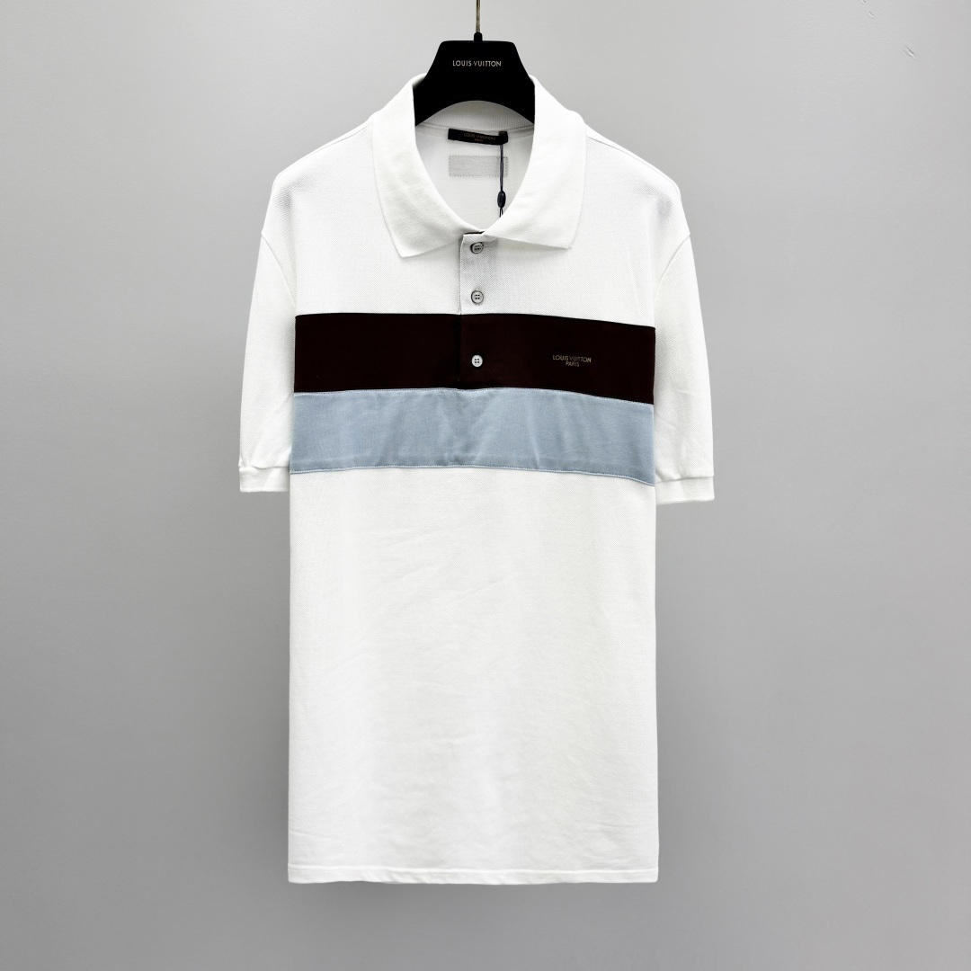 루이비통 로고 코튼 폴로셔츠 41314 Louis Vuitton T Shirt