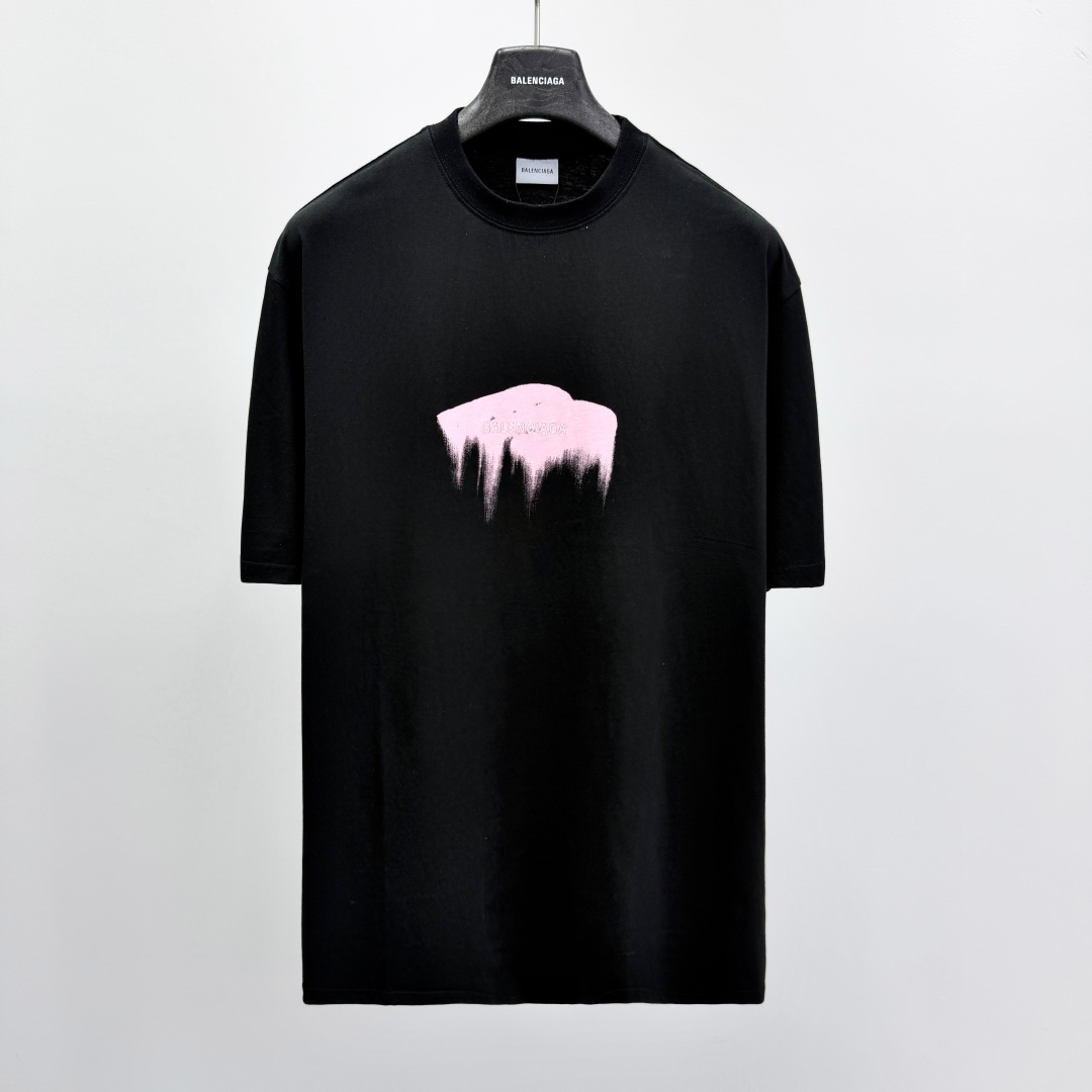 발렌시아가 로고 자수 프린트 니트 41333 Balenciaga T Shirt