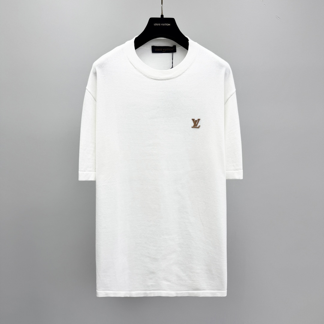 루이비통 2026SS 로고 코튼 라운드넥 반팔 티셔츠 41404 Louis Vuitton T Shirt
