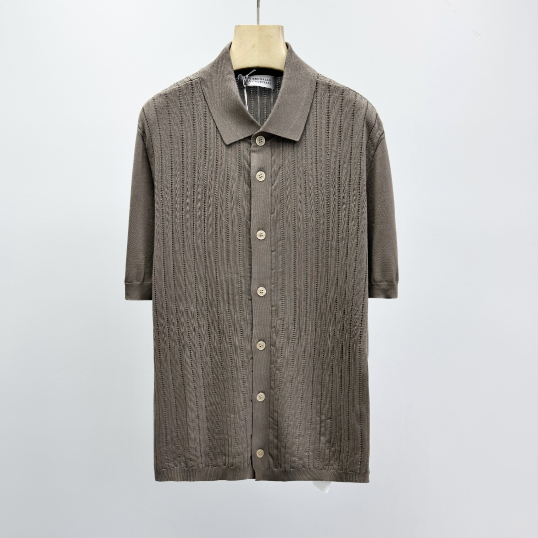 브루넬로 쿠치넬리 2026SS 코튼 카라 41401 Brunello Cucinelli T Shirt
