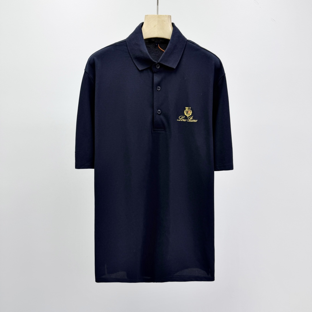 로로피아나 코튼 카라 폴로셔츠 남성 41252 Loro Piana T Shirt