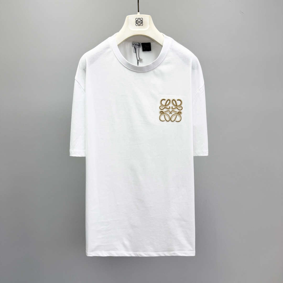 로에베 애너그램 자수 코튼 반팔 티셔츠 41207 Loewe T Shirt