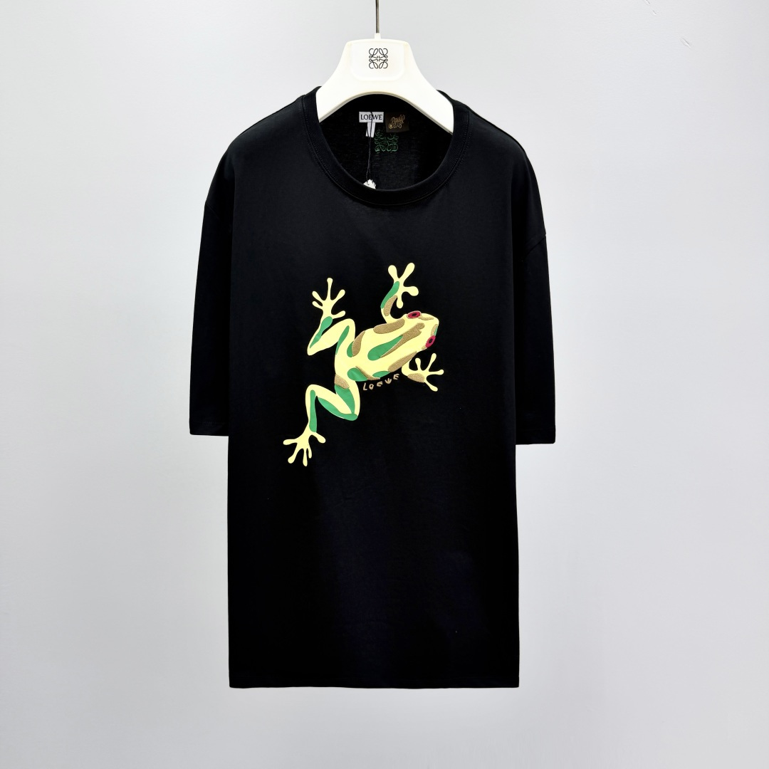 로에베 애너그램 자수 프린트 반팔 티셔츠 41206 Loewe T Shirt