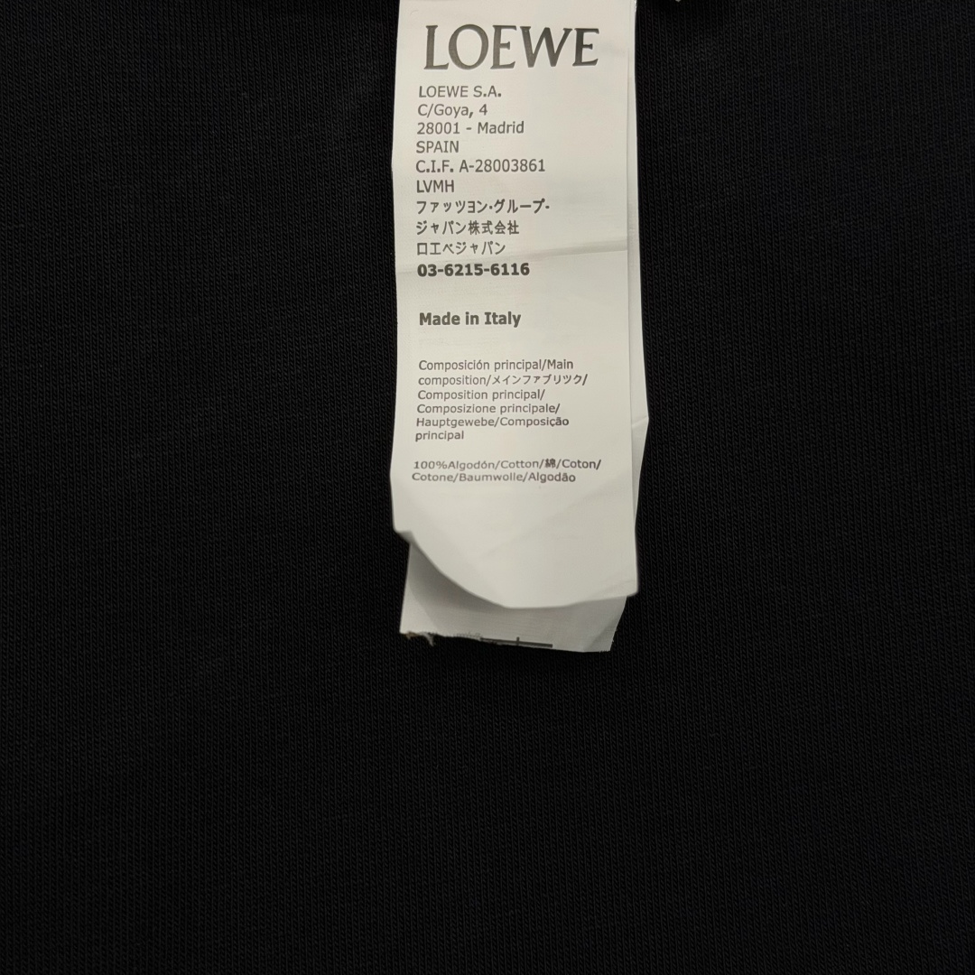 로에베 코마 코튼 루즈핏 남성 반팔 티셔츠 113792 이미지 9