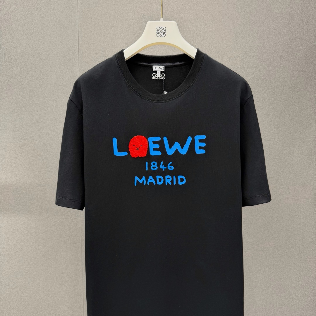 로에베 코튼 루즈핏 남성 반팔 티셔츠 113787 이미지 3