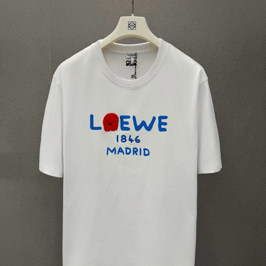 로에베 코튼 루즈핏 남성 반팔 티셔츠 113786 이미지 3