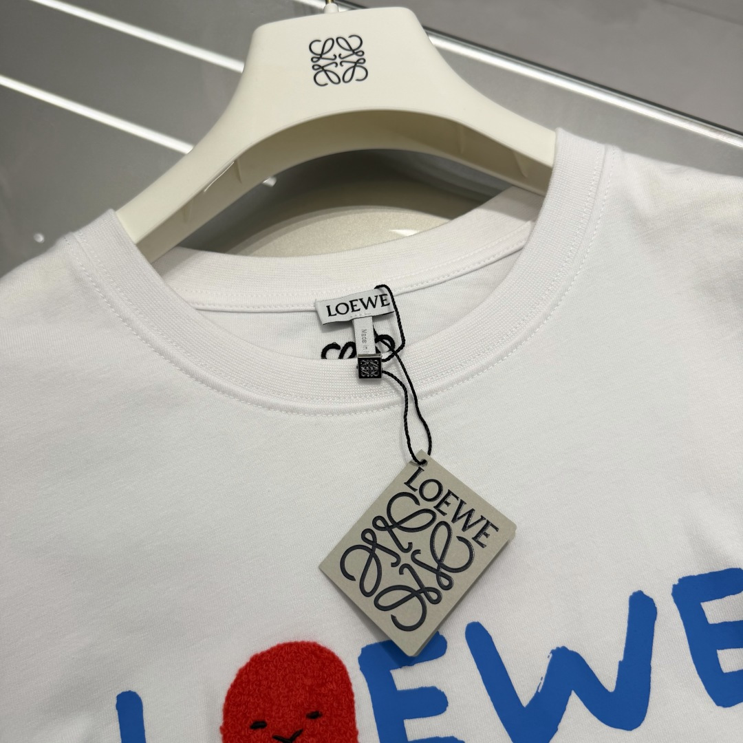 로에베 코튼 루즈핏 남성 반팔 티셔츠 113786 이미지 7