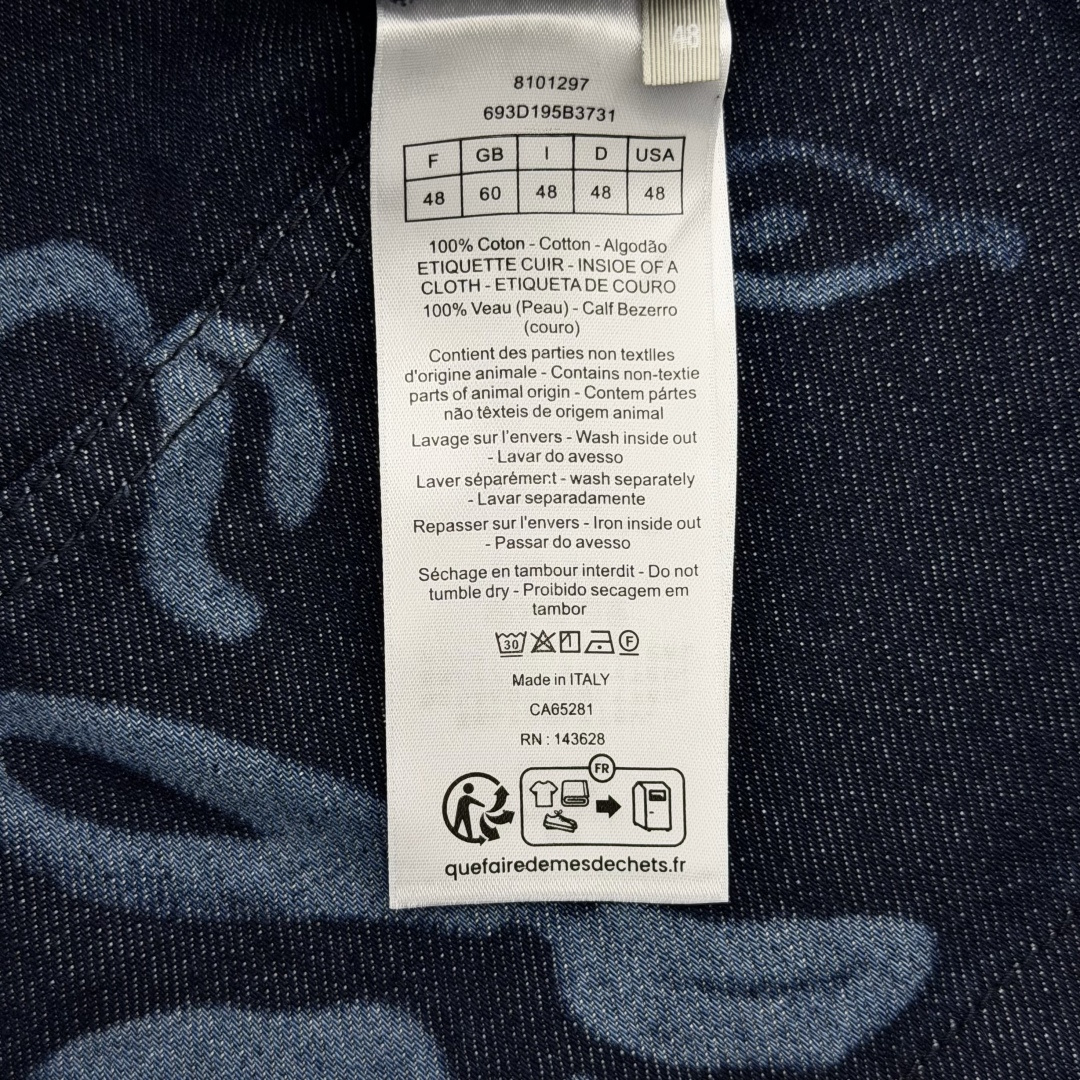 Dior Floral Print Denim Cargo Shorts