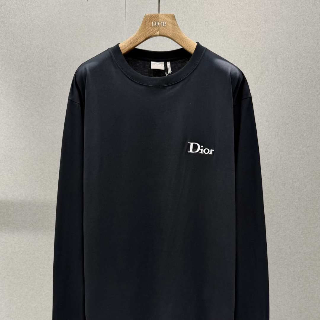 디올 루즈핏 면 긴팔 티셔츠 상세 이미지 4