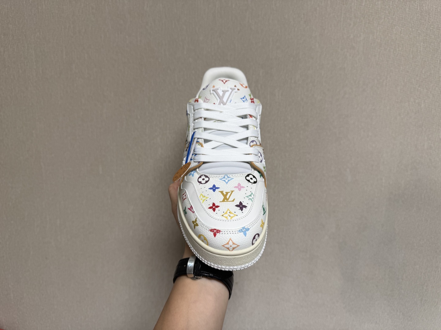 LV路易威登Louis Vuitton Trainer Sneaker Low休闲运动文化百搭篮球板鞋 白三彩