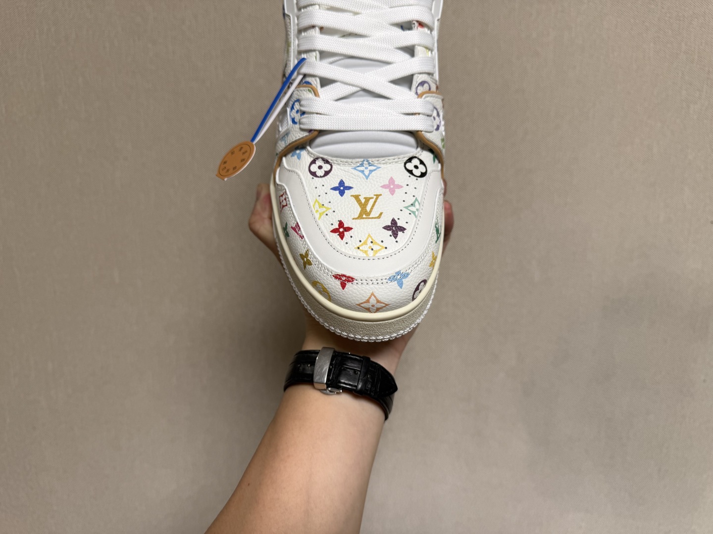 LV路易威登Louis Vuitton Trainer Sneaker Low休闲运动文化百搭篮球板鞋 白三彩