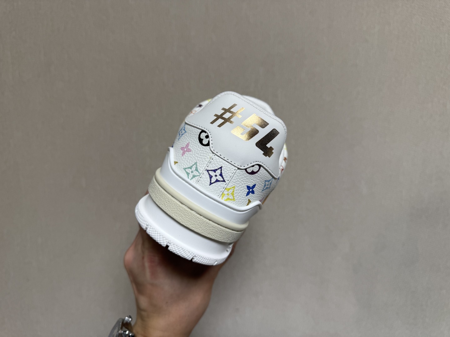 LV路易威登Louis Vuitton Trainer Sneaker Low休闲运动文化百搭篮球板鞋 白三彩