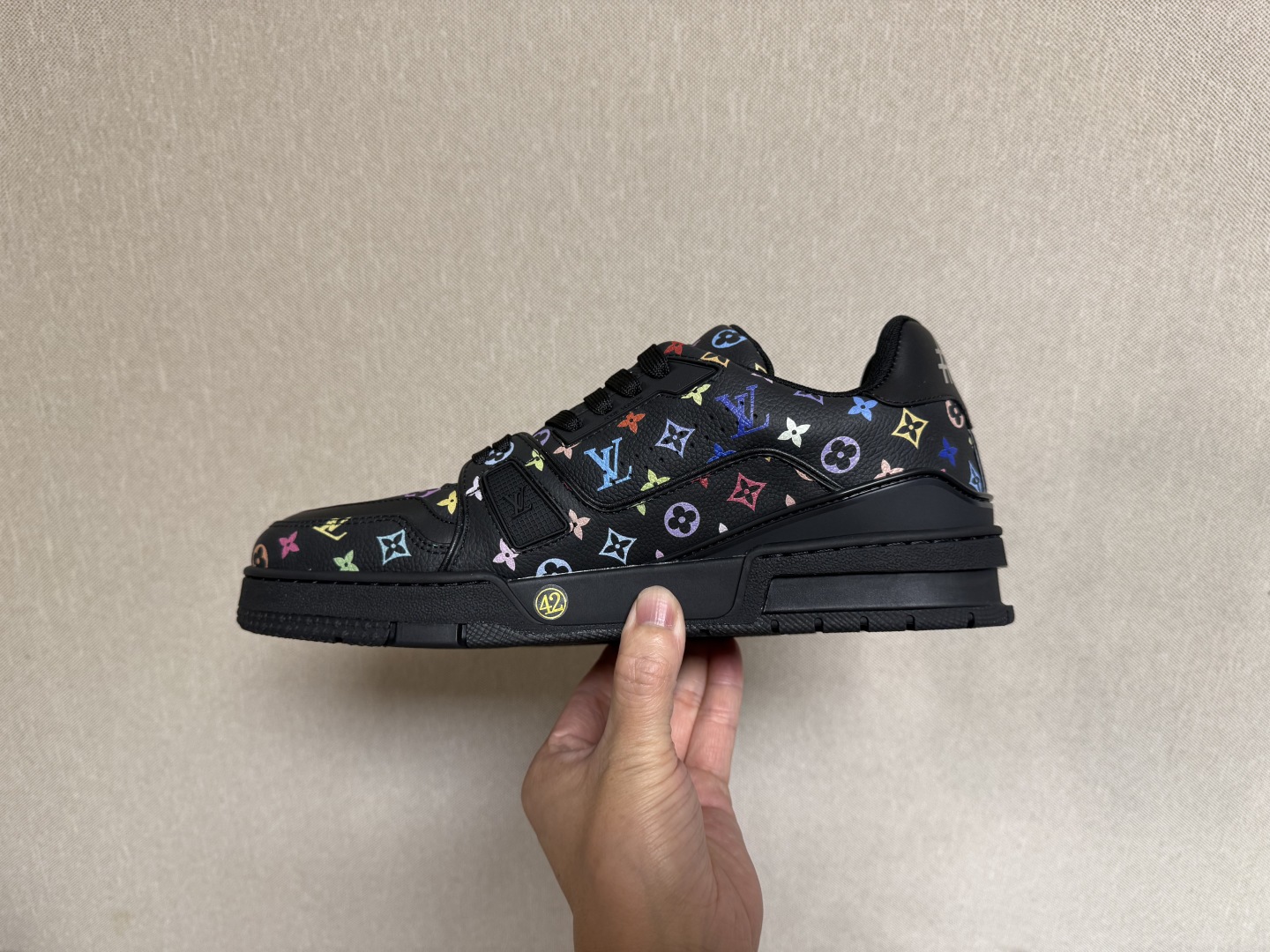 LV路易威登Louis Vuitton Trainer Sneaker Low休闲运动文化百搭篮球板鞋 黑三彩