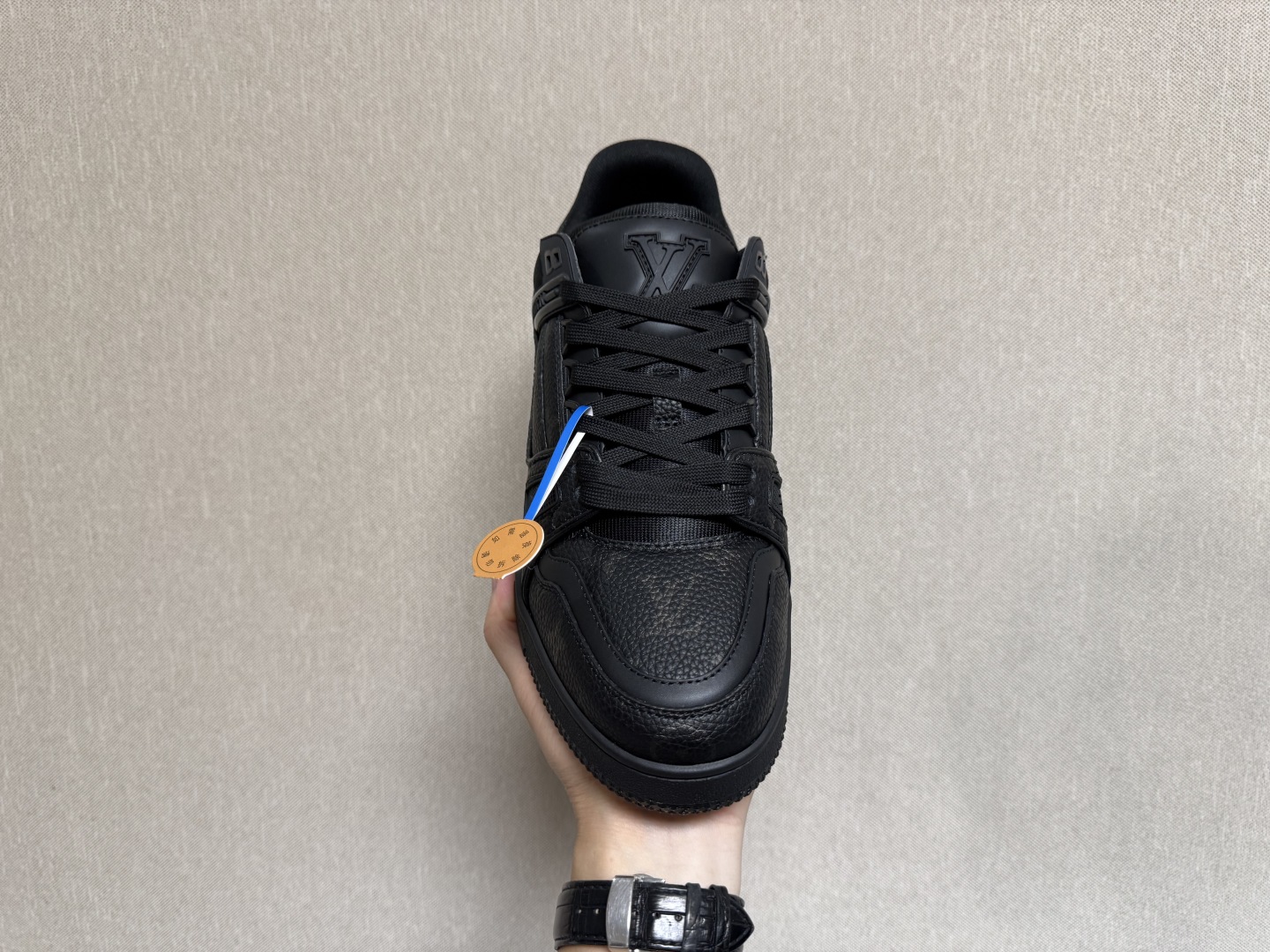 路易威登Louis Vuitton Trainer Sneaker Low休闲运动文化百搭篮球板鞋 黑印花