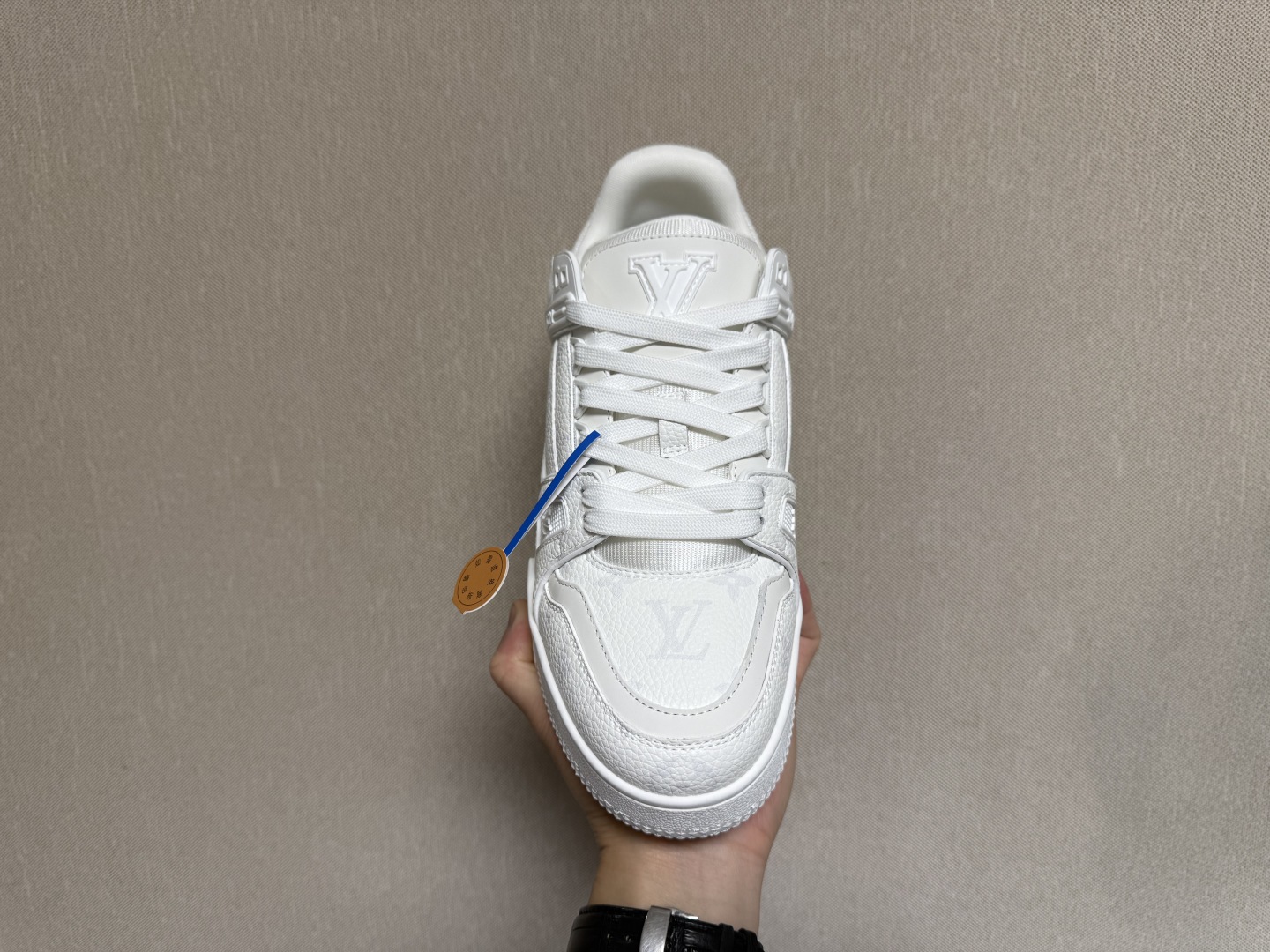 LV路易威登Louis Vuitton Trainer Sneaker Low休闲运动文化百搭篮球板鞋 白印花