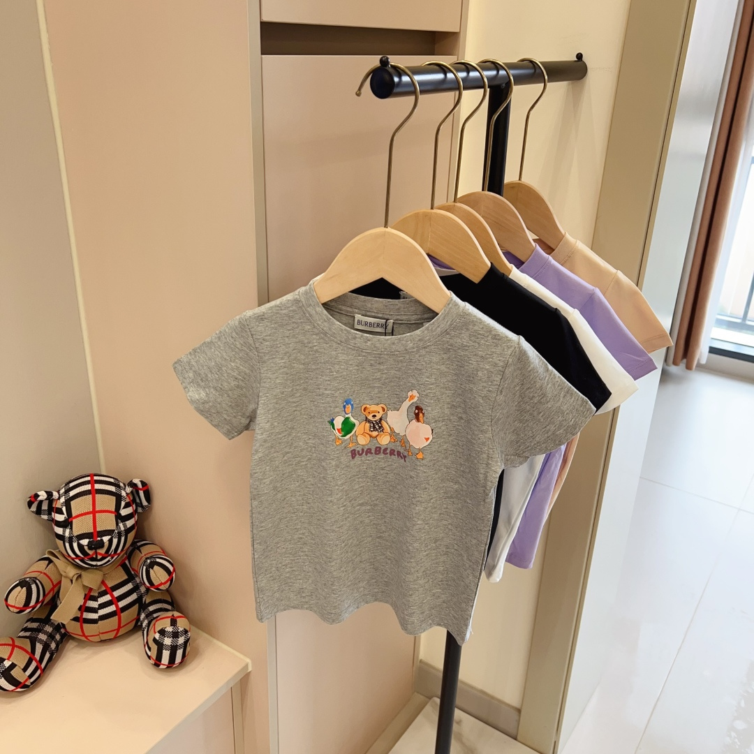90-170 Precio de compra grupal 49 sin menos Camiseta de algodón puro de cuello redondo con estampado de osito B. Colore…