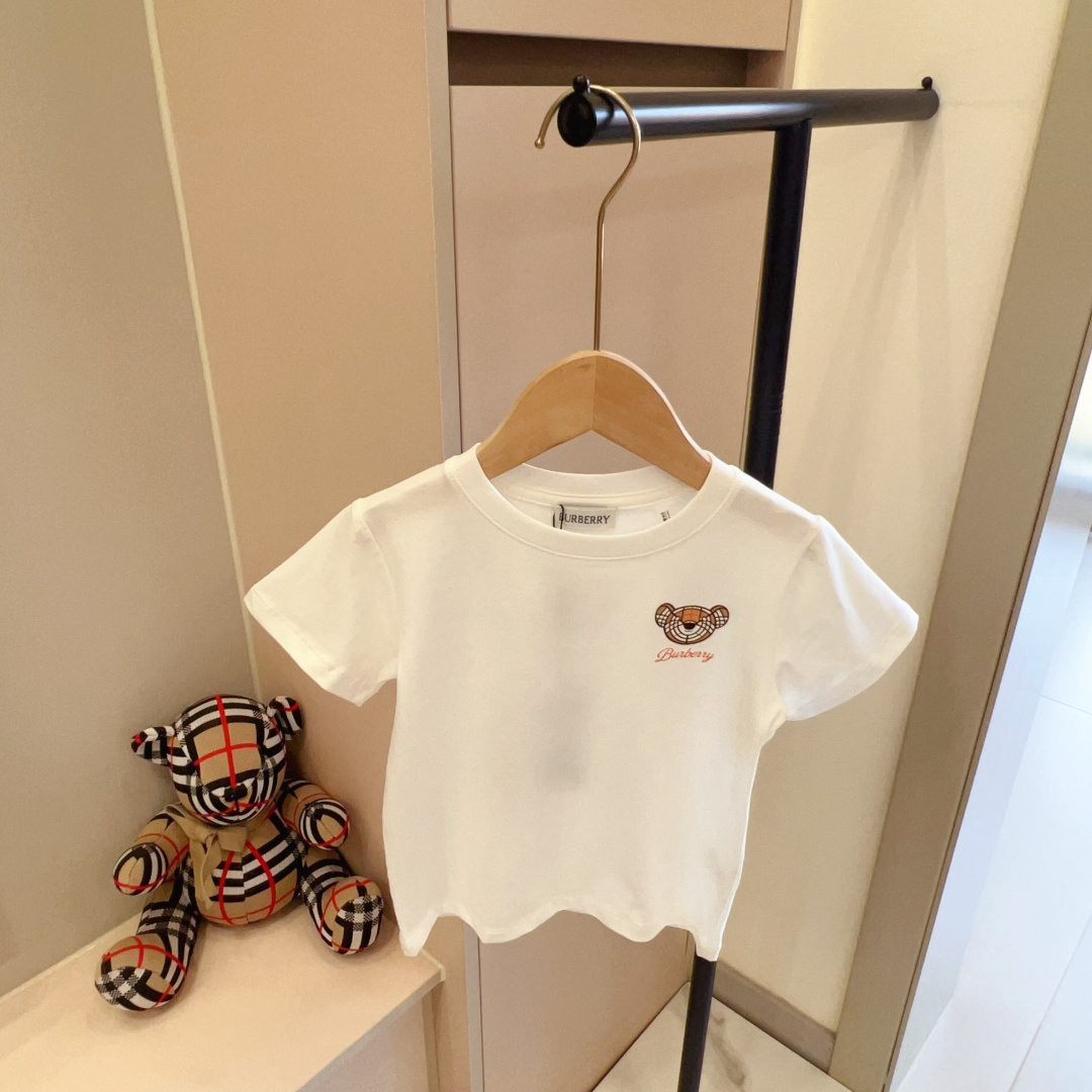 90-170cm Precio de compra grupal 49@ sin descuento Camiseta de cuello redondo de algodón puro con estampado de osito B,…