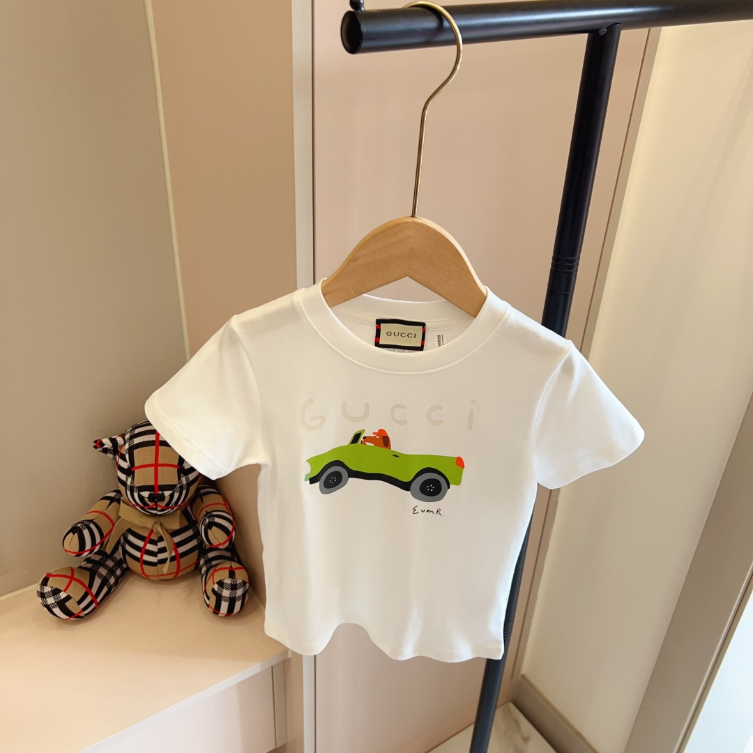 Blanco, gris, 90-150cm sin menos 49, 160-170cm 59, camiseta de manga corta de cuello redondo nuevo estilo de la casa G,…