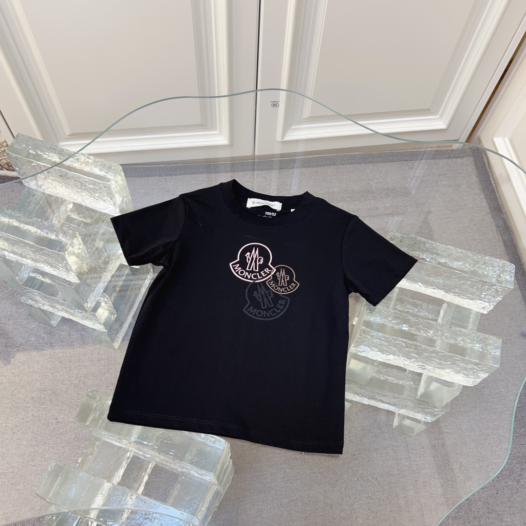 Negro 90-150cm sin menos 49 160-170㎝ 59 Camiseta de manga corta de cuello redondo nuevo de la tienda M, misma versión p…