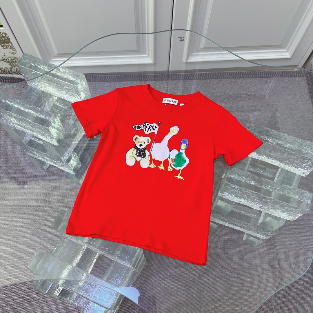 Rojo 90-150cm sin menos 59 160-170㎝69 Camiseta de manga corta de cuello redondo nuevo modelo de la tienda B, misma para…
