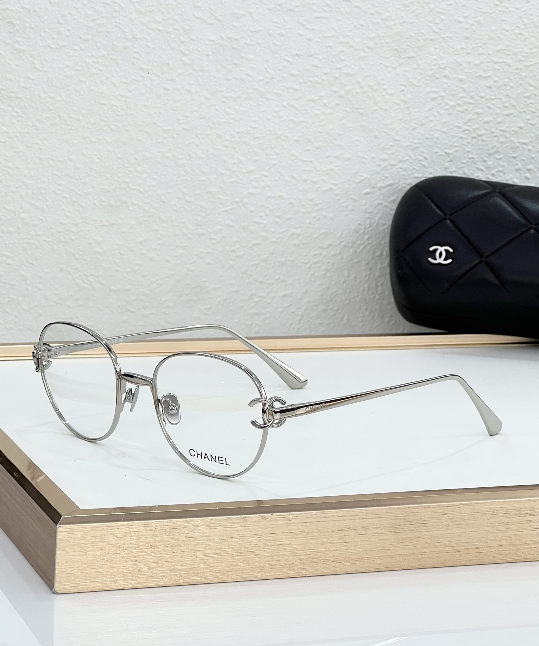 Chanel CH4306 Metal Round-Frame Glasses