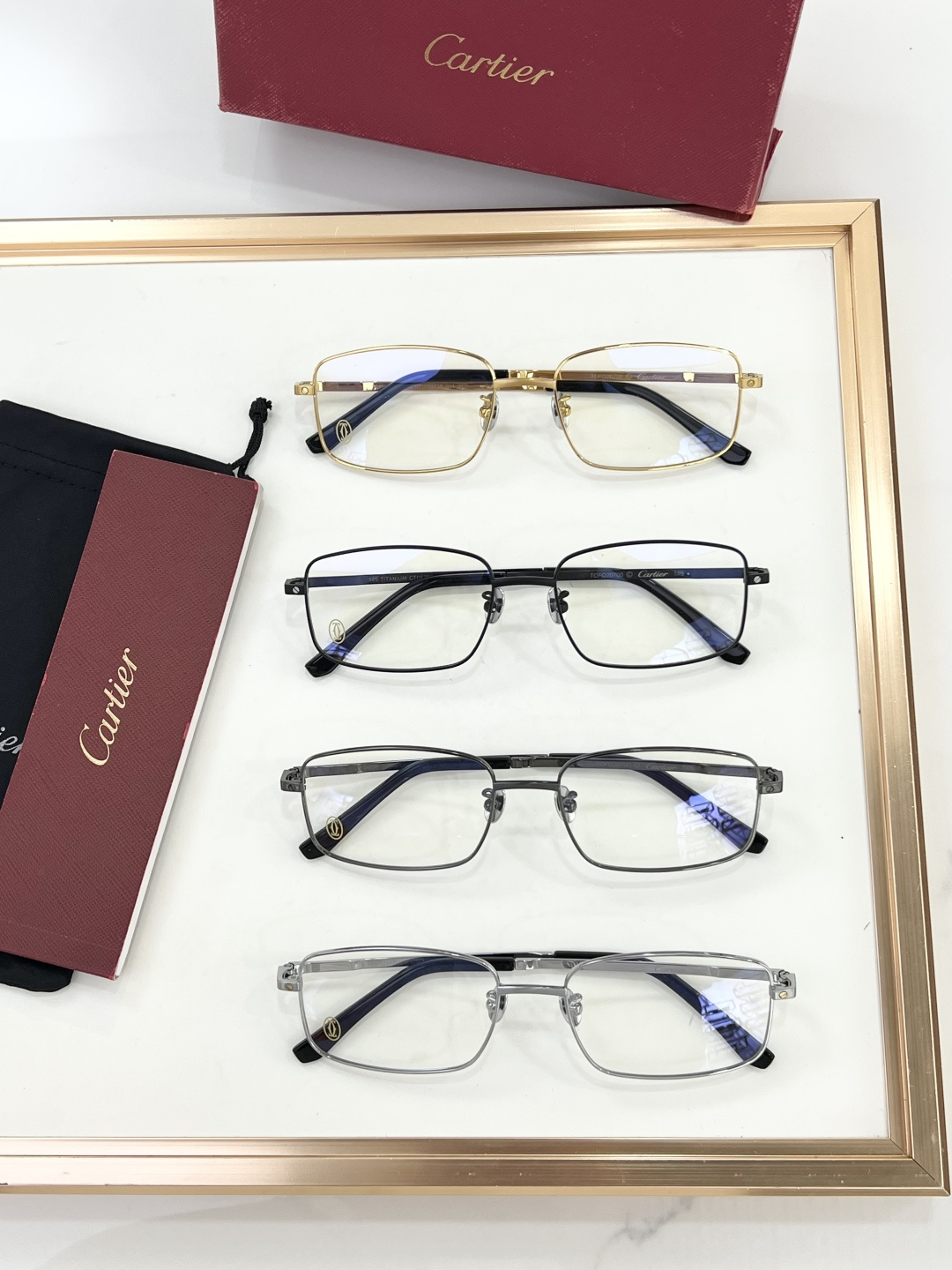 Cartier MOD：CT0576OA Size：56口18 145 🦋 TITANIMU 