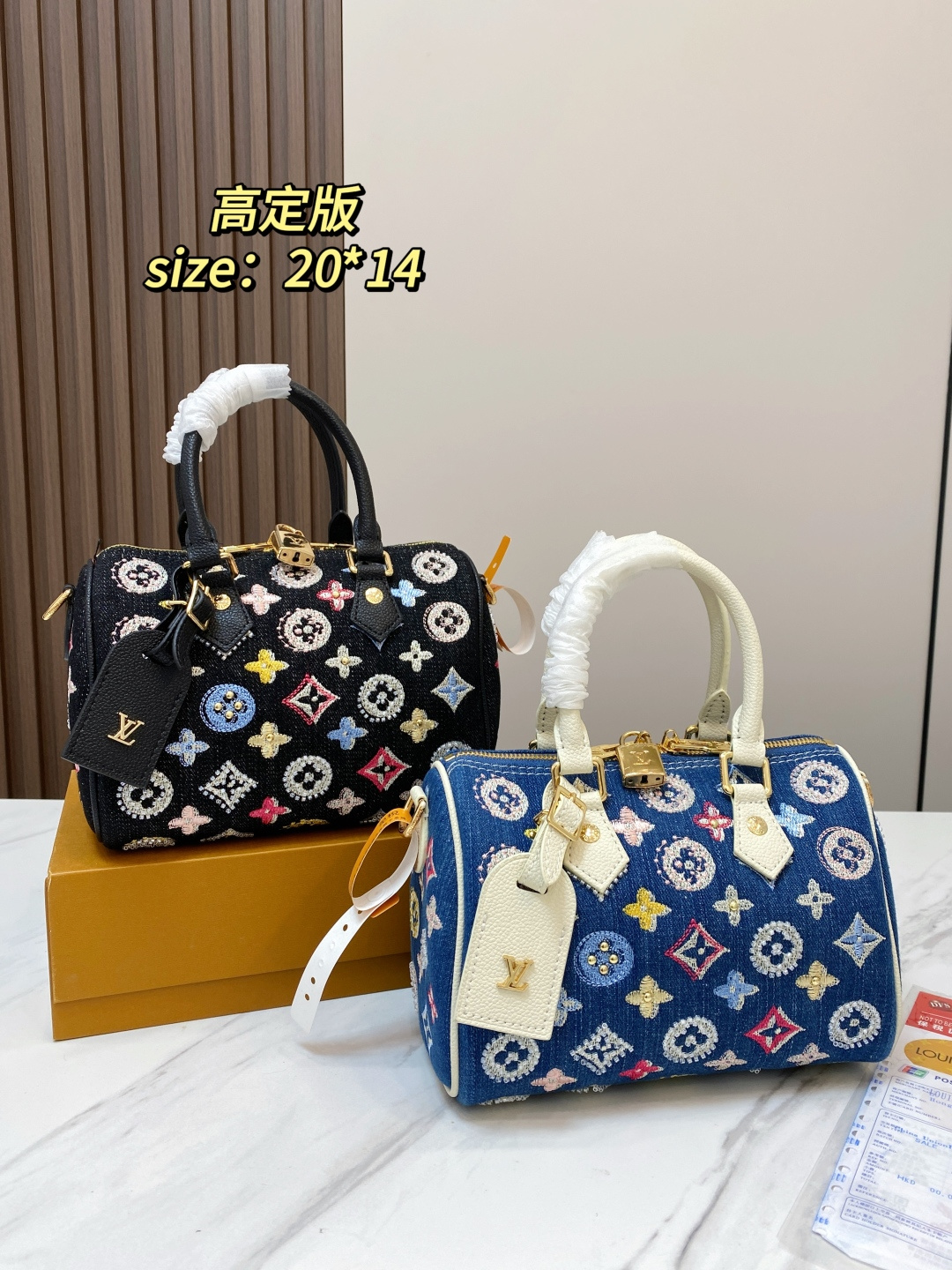 P353 Comes With Double Box Packaging And Leather Chip Version | Size 20 14 | Lv Denim Pillow Bag | Exquisite And Beautiful, High-end Elegance | Easy To Control, No Matter The Clothes Or The Season | Can Be Used All Year Round, Salty Or Sweet | Carry On The Back Of A Tall Girl, Elegant Temperament | Carry On The Back Of A Small Lady, A Sweet Girl | 10889
