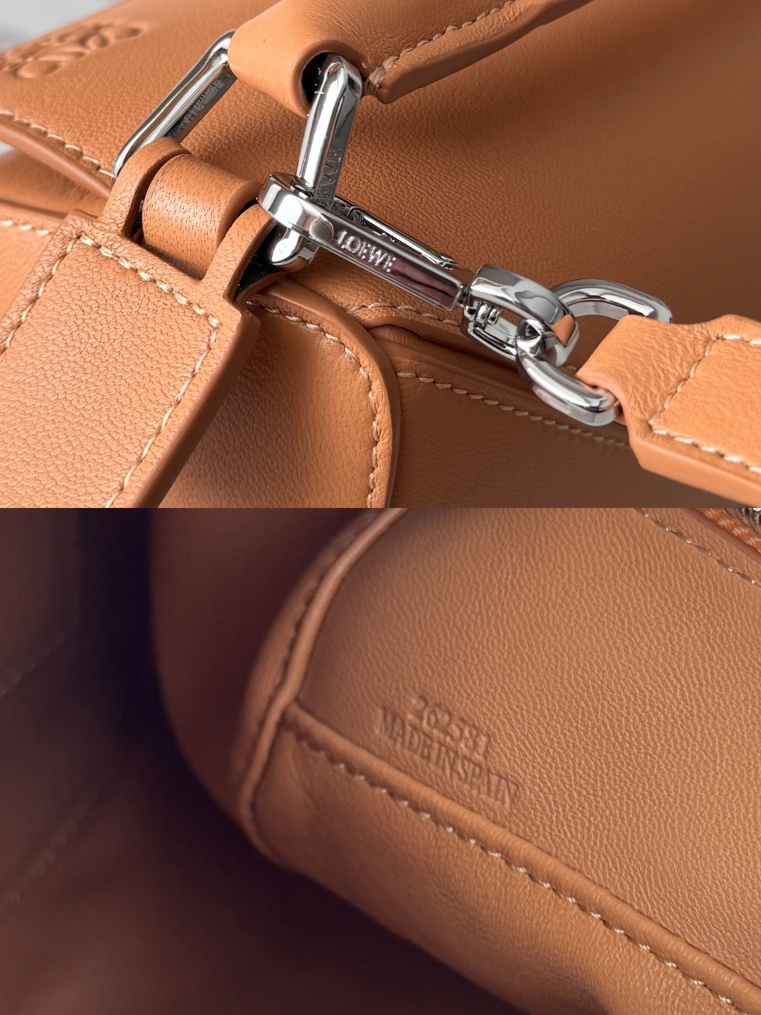 LO℮w℮🌟新款 小号纳帕羊皮革 Featherlight Puzzle 手袋 以别具一格的几何线条勾勒