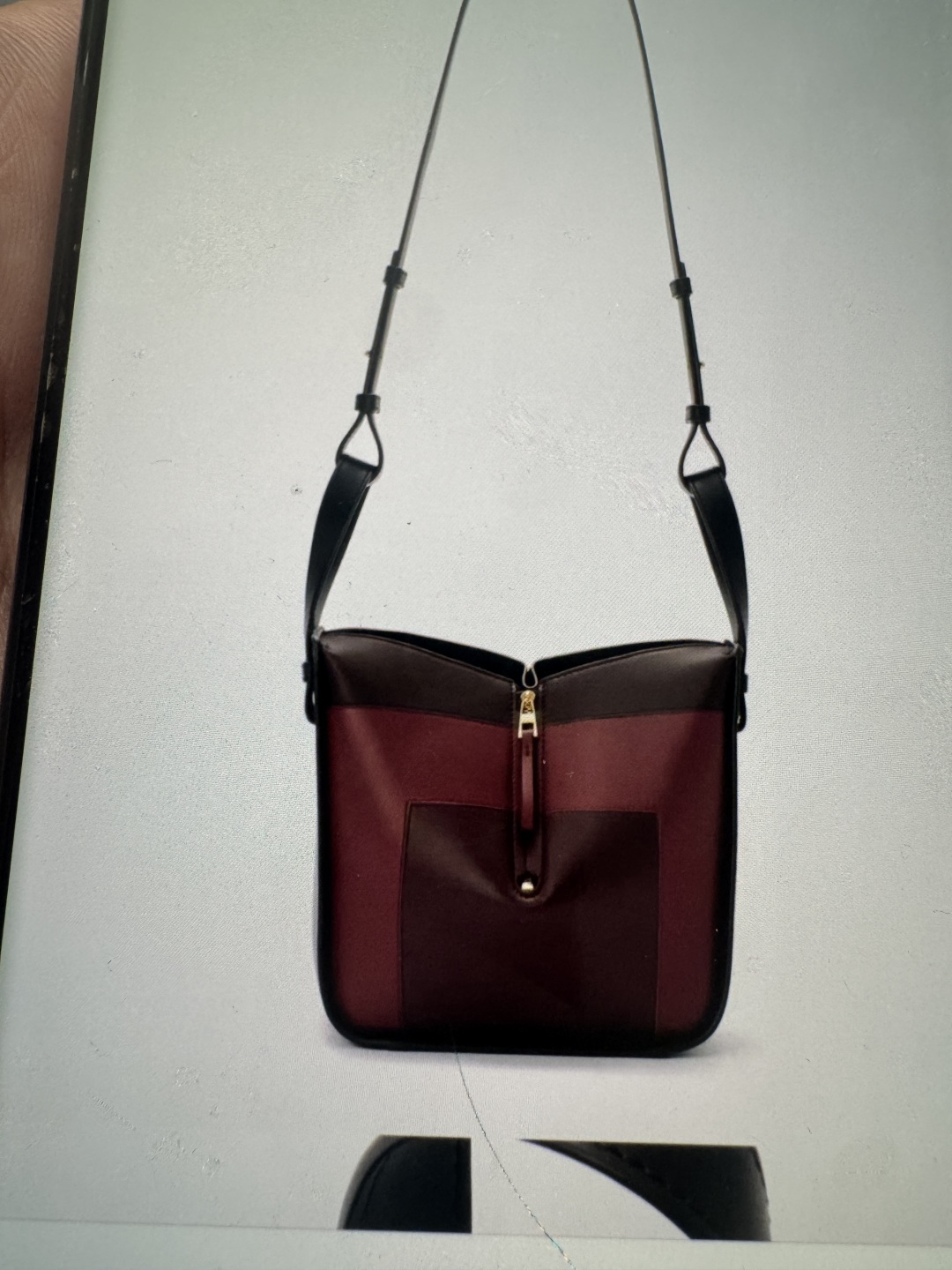 NO:618030,Hammock mini 20.8cm black/burgundy arrives,19860909吊床迷你20.8cm黑色/酒红到货,,Bag