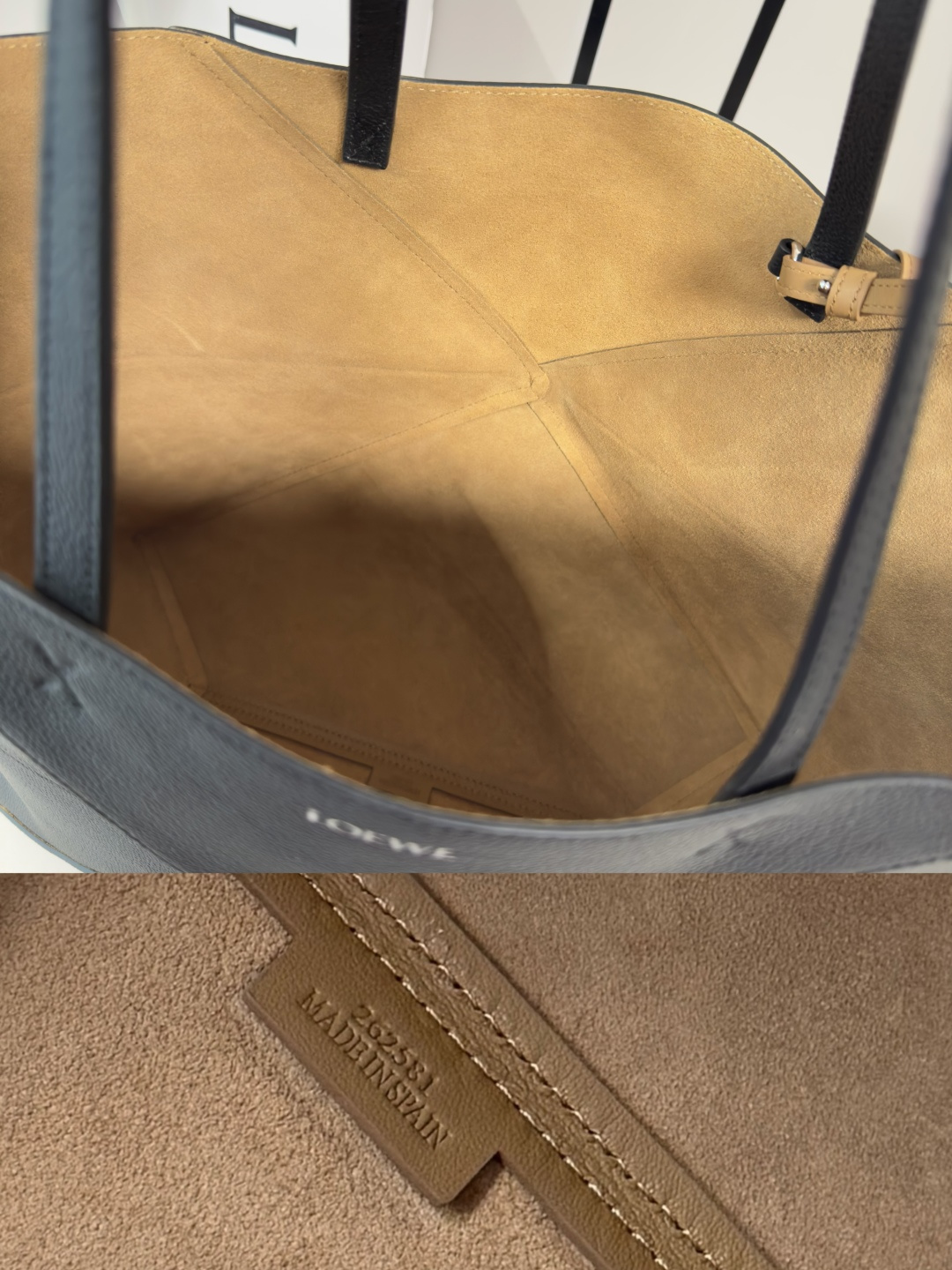 L⊚℮w℮新款🆕大号 柔软粒面 牛皮革横版 Puzzle Fold 手袋 采用轻盈的几何结构设计 ，能够