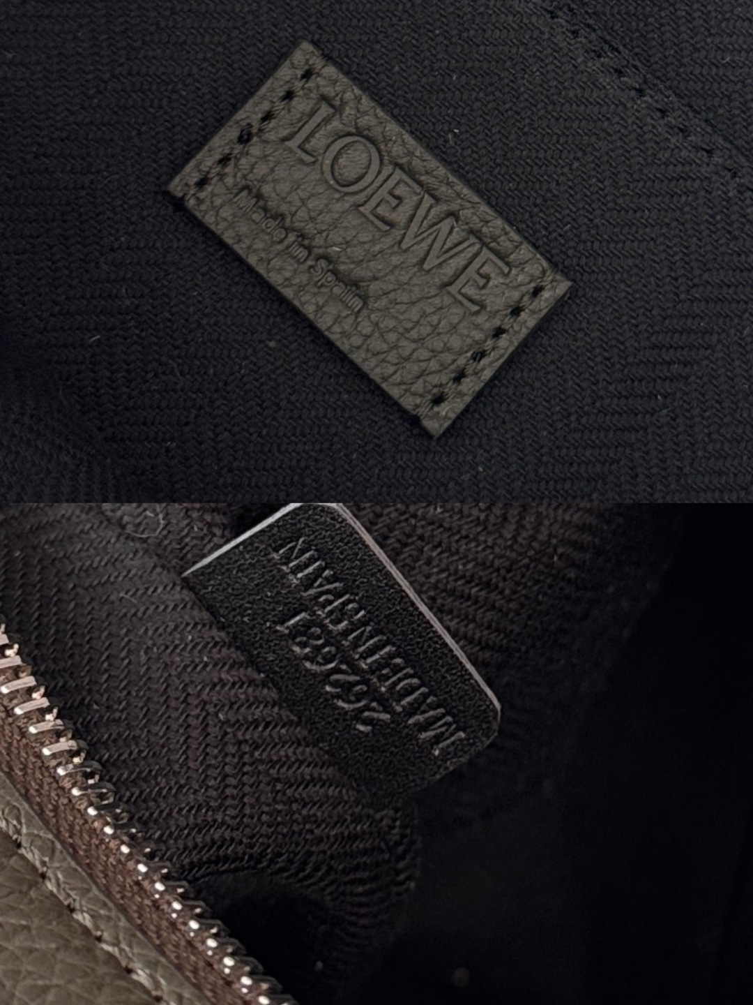 LO℮w℮🌟新款柔软鹿纹粒面牛皮革LooP Hobo 手袋呈现柔软的流行线，可流畅贴合体形。环带可通过标