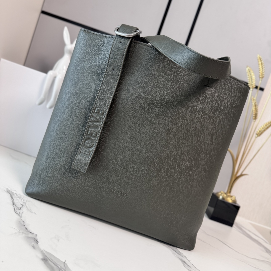 Loewe Style Brown Leather Tote Bag Bags Tote Bag detail image 1 from source 770706