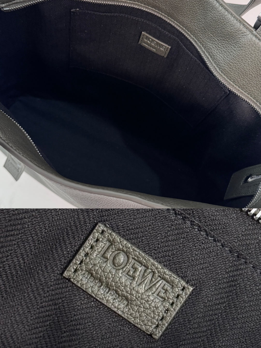 Loewe Style Brown Leather Tote Bag Bags Tote Bag detail image 9 from source 770706