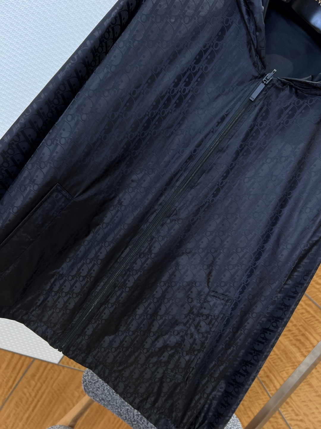 Dior Logo Hooded Windbreaker